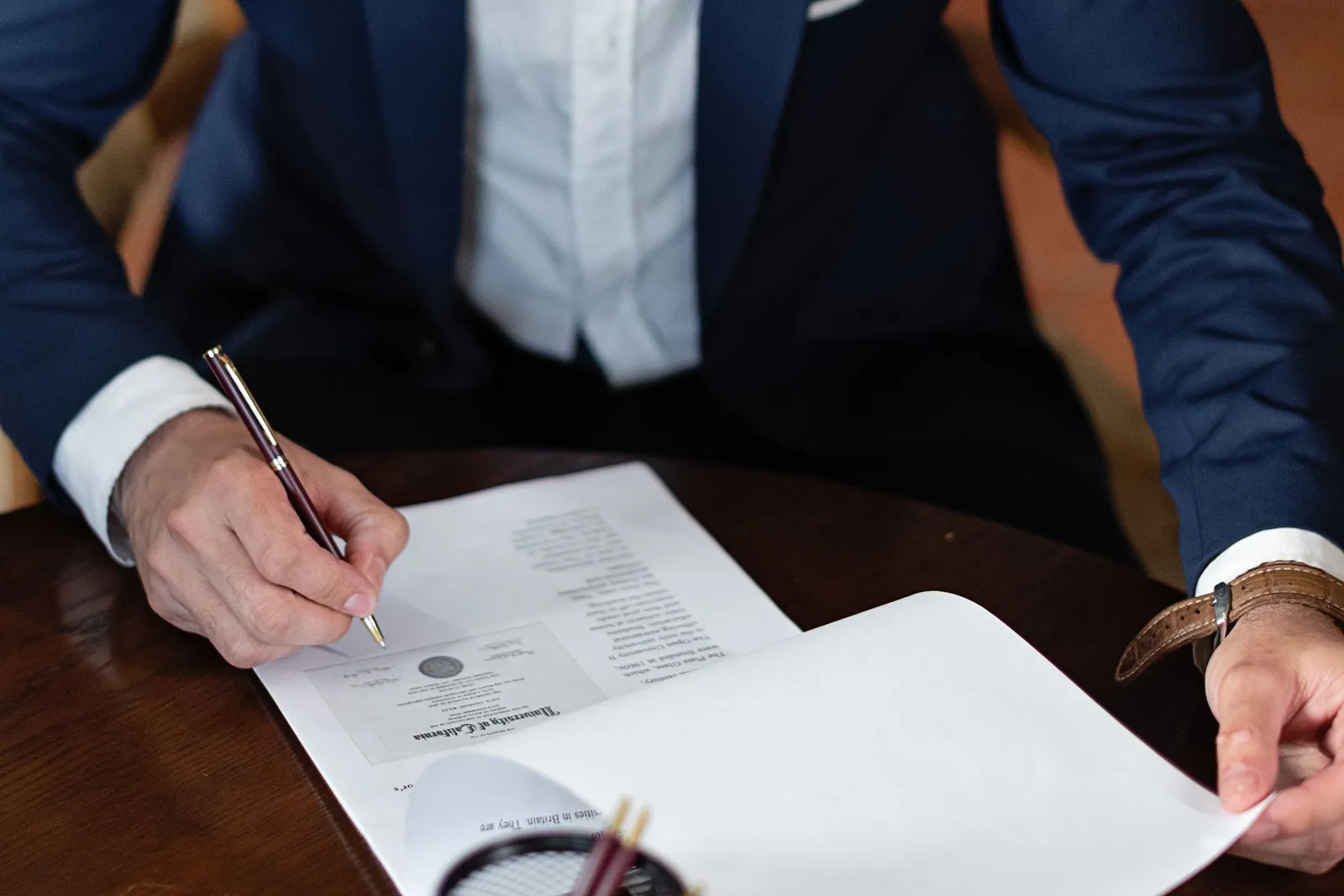 Signature d'un document